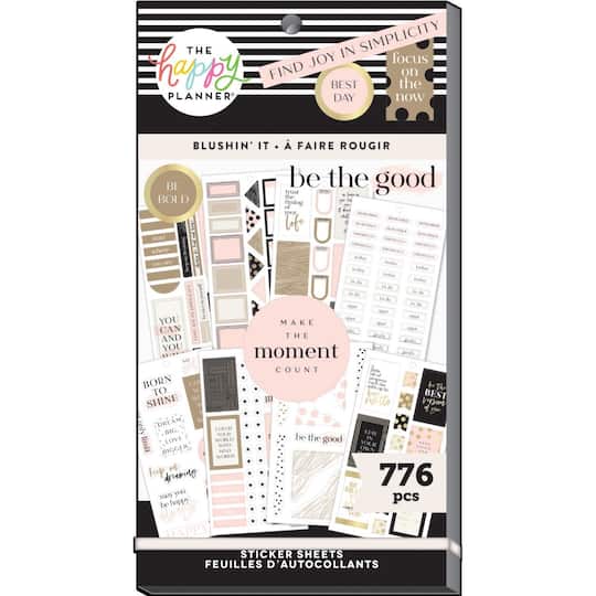 The Happy Planner&#xAE; Blushin&#x27; It Value Pack Stickers
